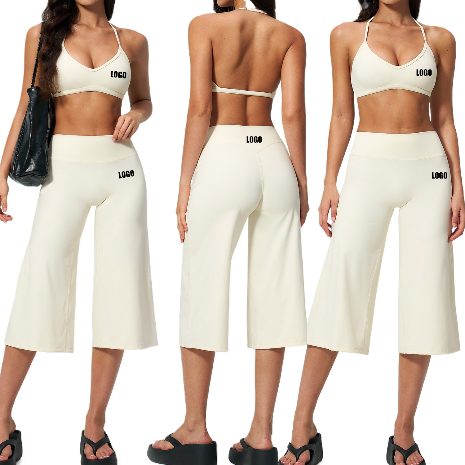 Summer Clothing Model - Özel LOGO baskılı kadın yoga üst