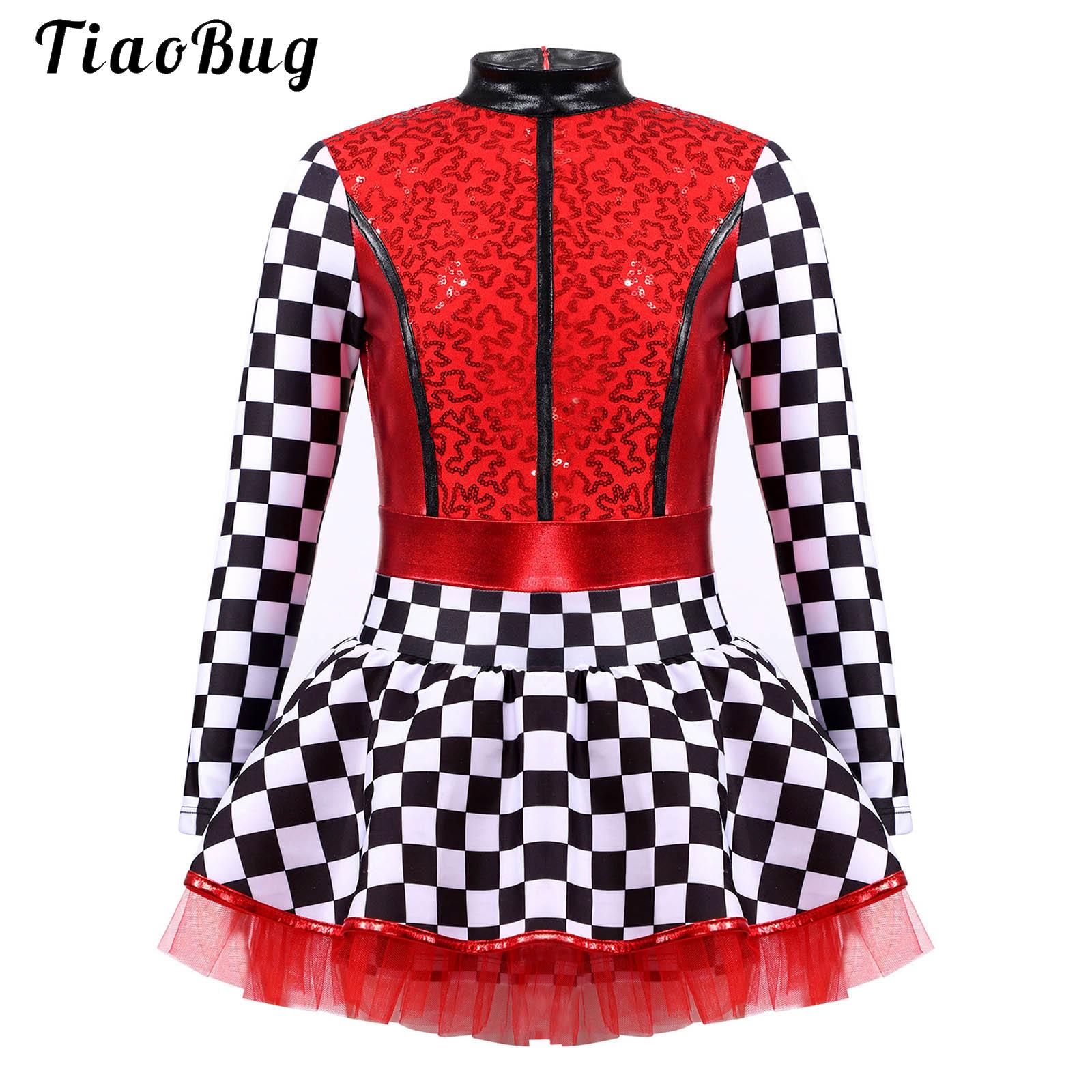 Summer Clothing For Kids Girls - Kızlar Dama Tahtası Racer Sürücü Cosplay