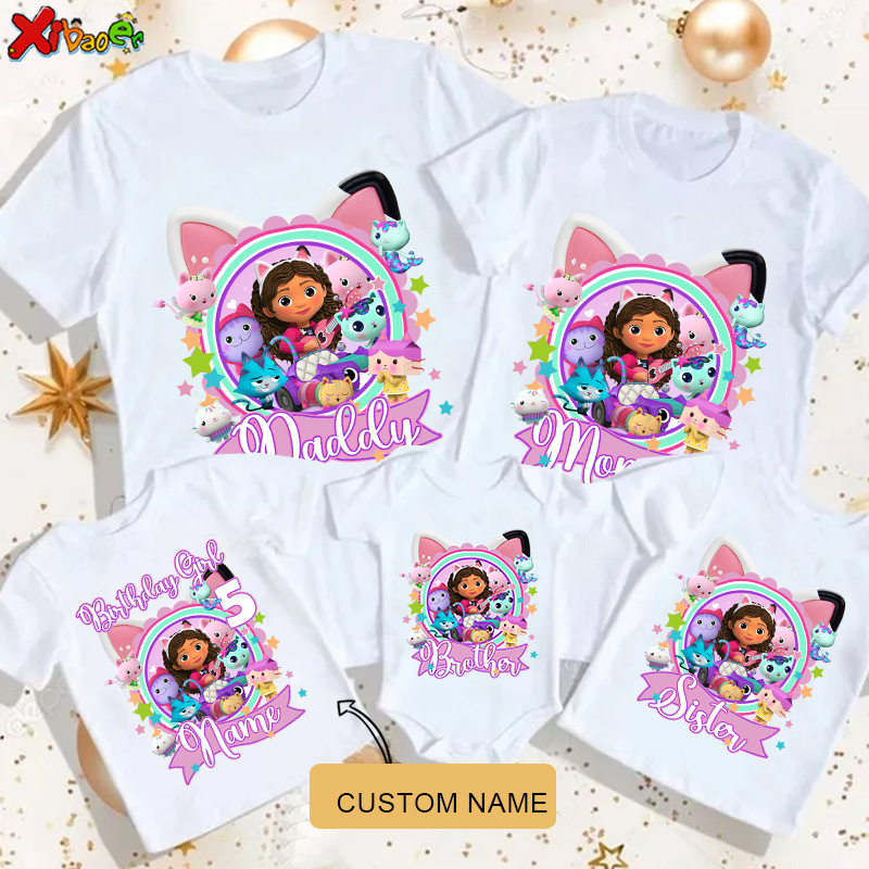 Summer Clothing Baby - Kızlar için Doğum Günü Tişörtü Kişiselleştirilmiş