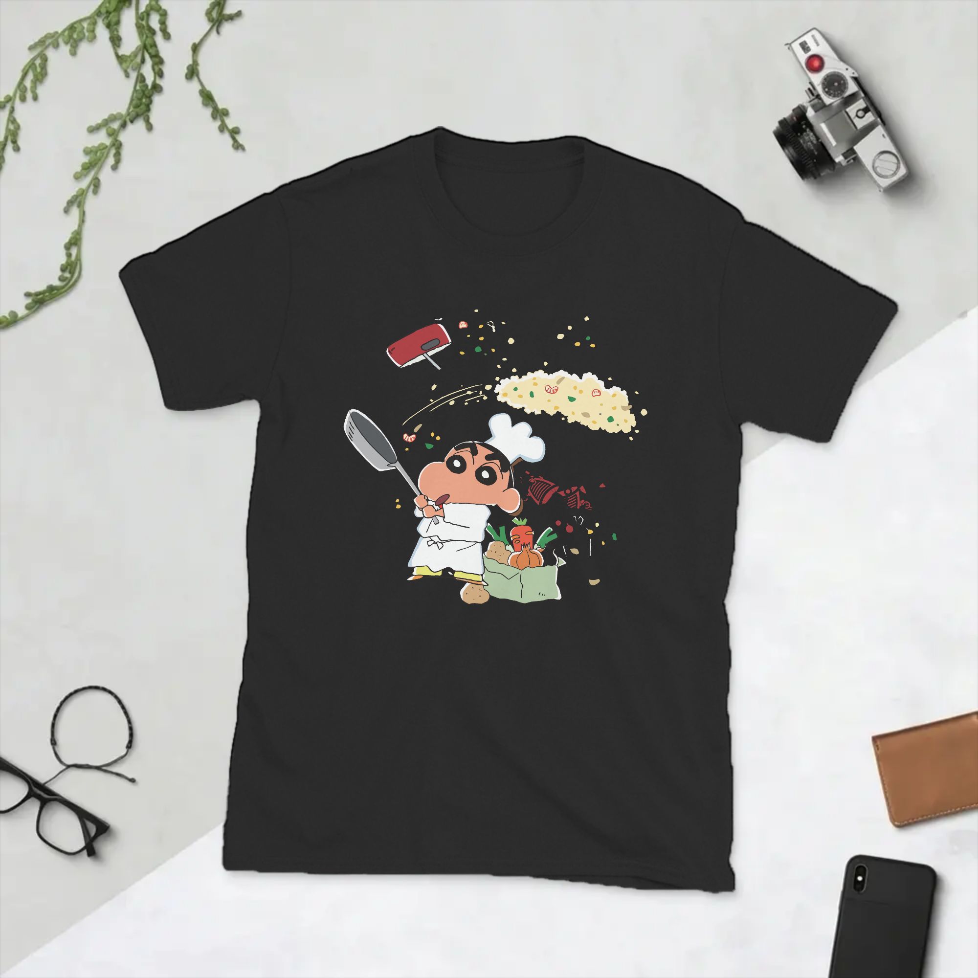 Summer Clothing Ideas Men - Erkek Tişörtleri Crayon Shin-Chan Anime Komik
