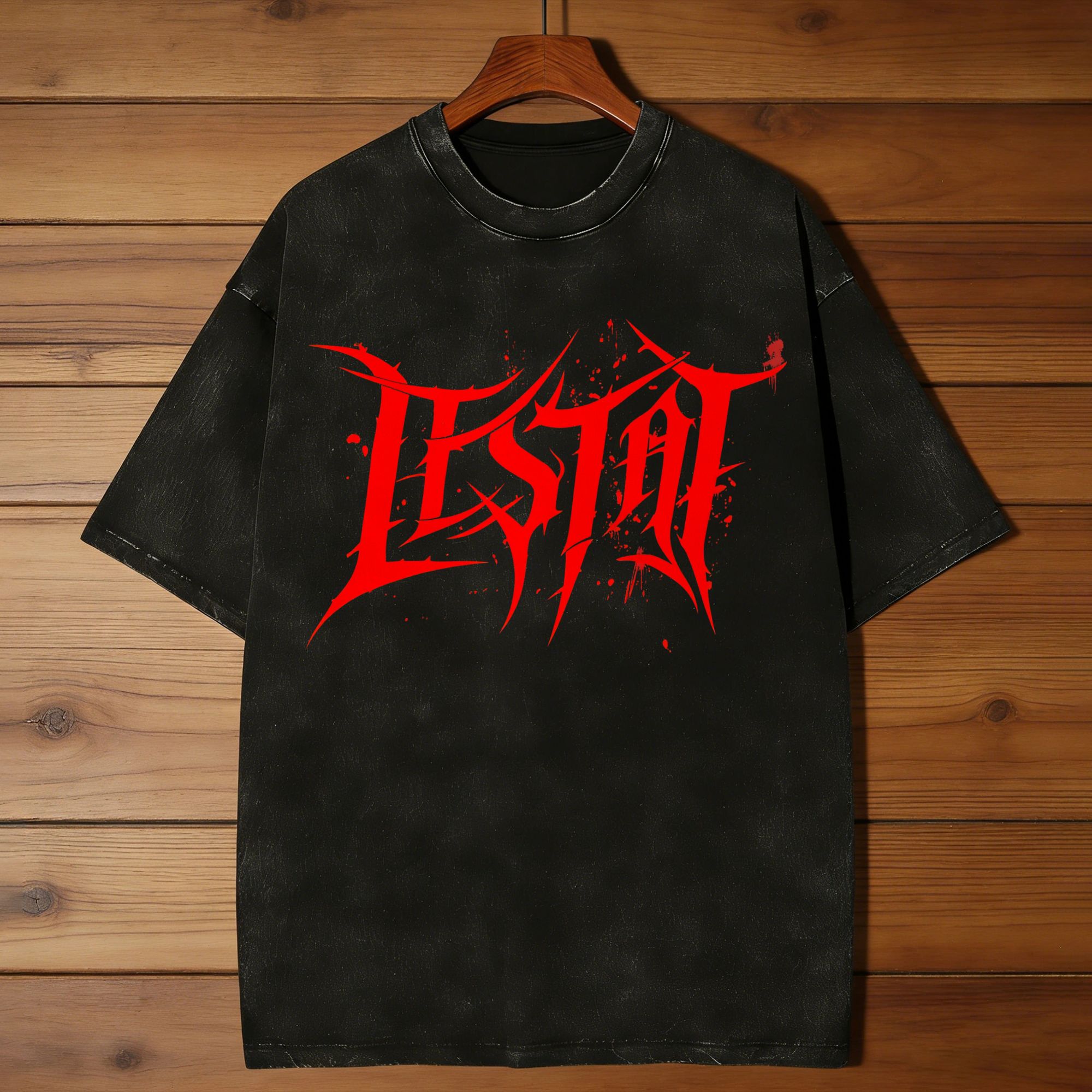 Summer Clothing Ideas Men - Çift T-Shirt Vampir Lestat Headbanger Logosu