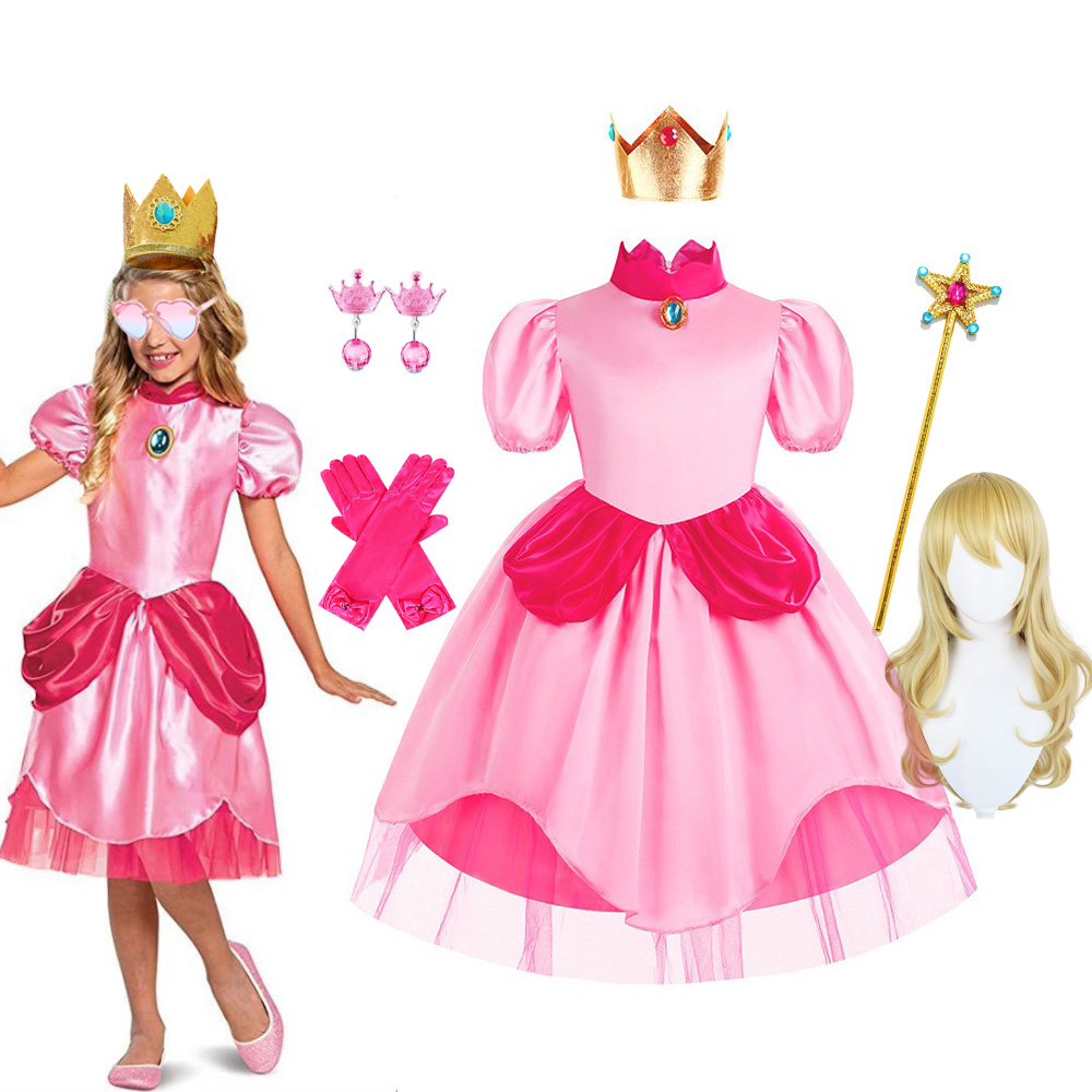 Summer Clothing For Kids Girls - Şeftali Kostümü Çocuk Doğum Günü Prenses