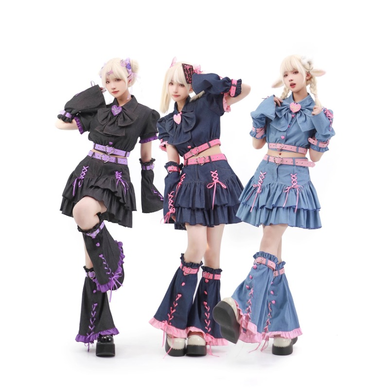 Summer Clothing Women Sale - 2024 Denim sevgiliye Y2k Set japon