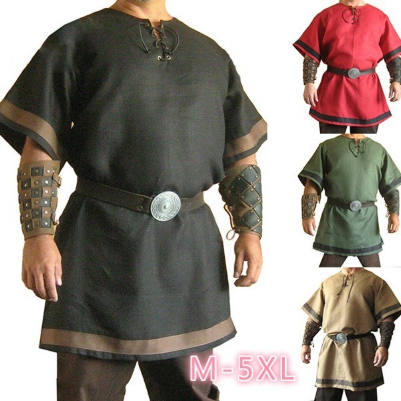 Summer Renaissance Clothing - Günlük Erkek Sahne Kıyafeti Orta Çağ