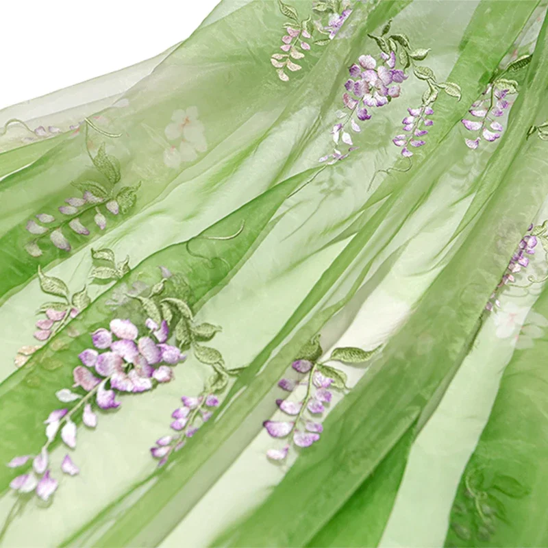 Summer Clothing Baby - Wisteria Nakış Kumaş DIY Hanfu Antik