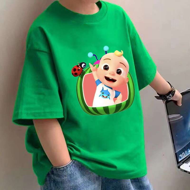 Summer Clothing Baby - Cocomelons Bebek T-Shirt Anime Pamuk Kısa