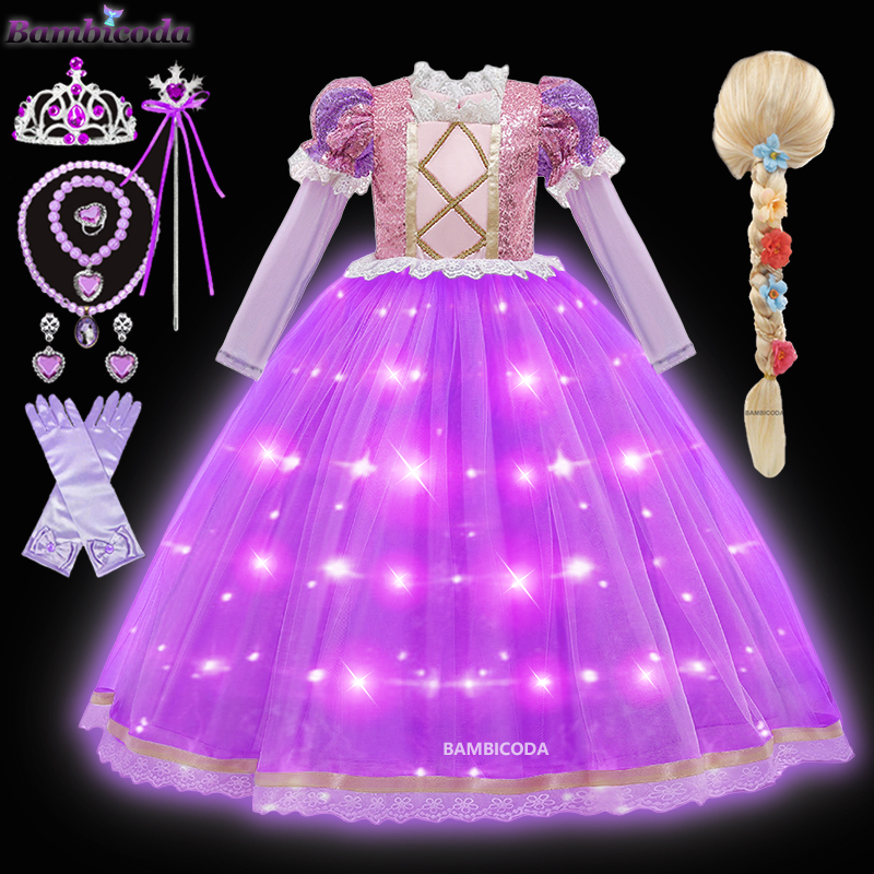 Prenses Rapunzel LED Işıklı El - Summer Clothing For Kids Girls incelemesi ve fiyatı