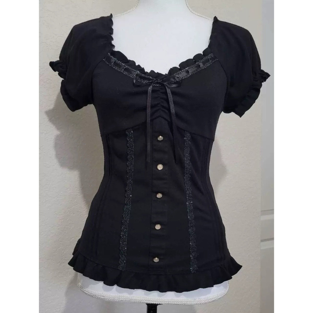 Japon 2000 s Y2k Punk Gömlek V - Summer Goth Clothing incelemesi ve fiyatı