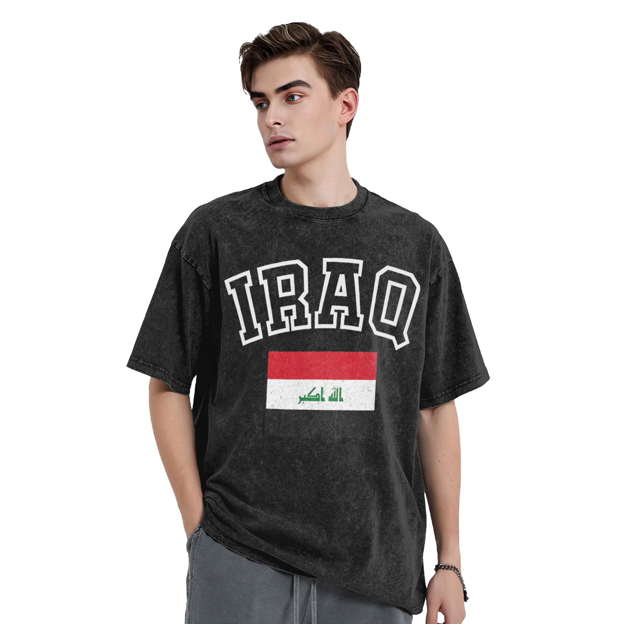 Irak Bayrağı Retro erkek T Shi - Summer Clothing Ideas Men incelemesi ve fiyatı