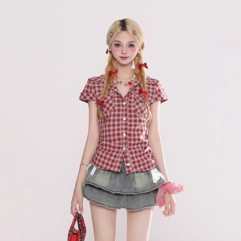 Harajuku Vintage Gotik Ekose G - Summer Goth Clothing incelemesi ve fiyatı