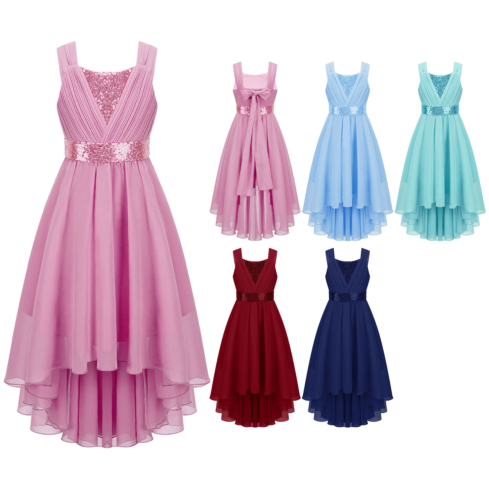 Çocuklar kızlar Sequins dantel - Summer Clothing For Kids Girls incelemesi ve fiyatı