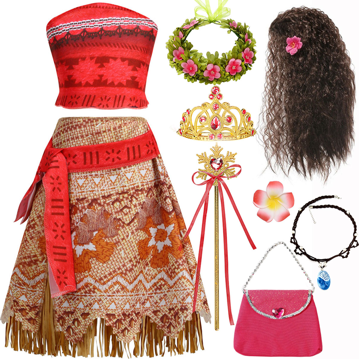 Moana Klasik Tarzı Elbiseler K - Summer Clothing For Kids Girls incelemesi ve fiyatı