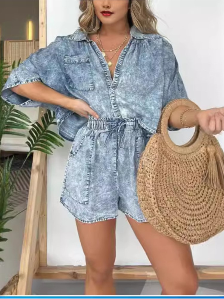 Moda Vintage Denim Mavi Şort T - Summer Clothing Zara incelemesi ve fiyatı