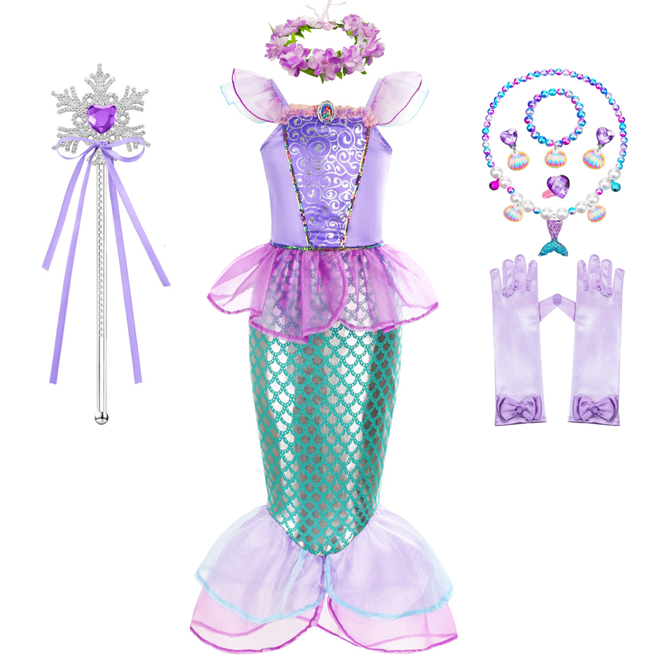 Mermaid kostüm kızlar için cad - Summer Clothing For Kids Girls incelemesi ve fiyatı