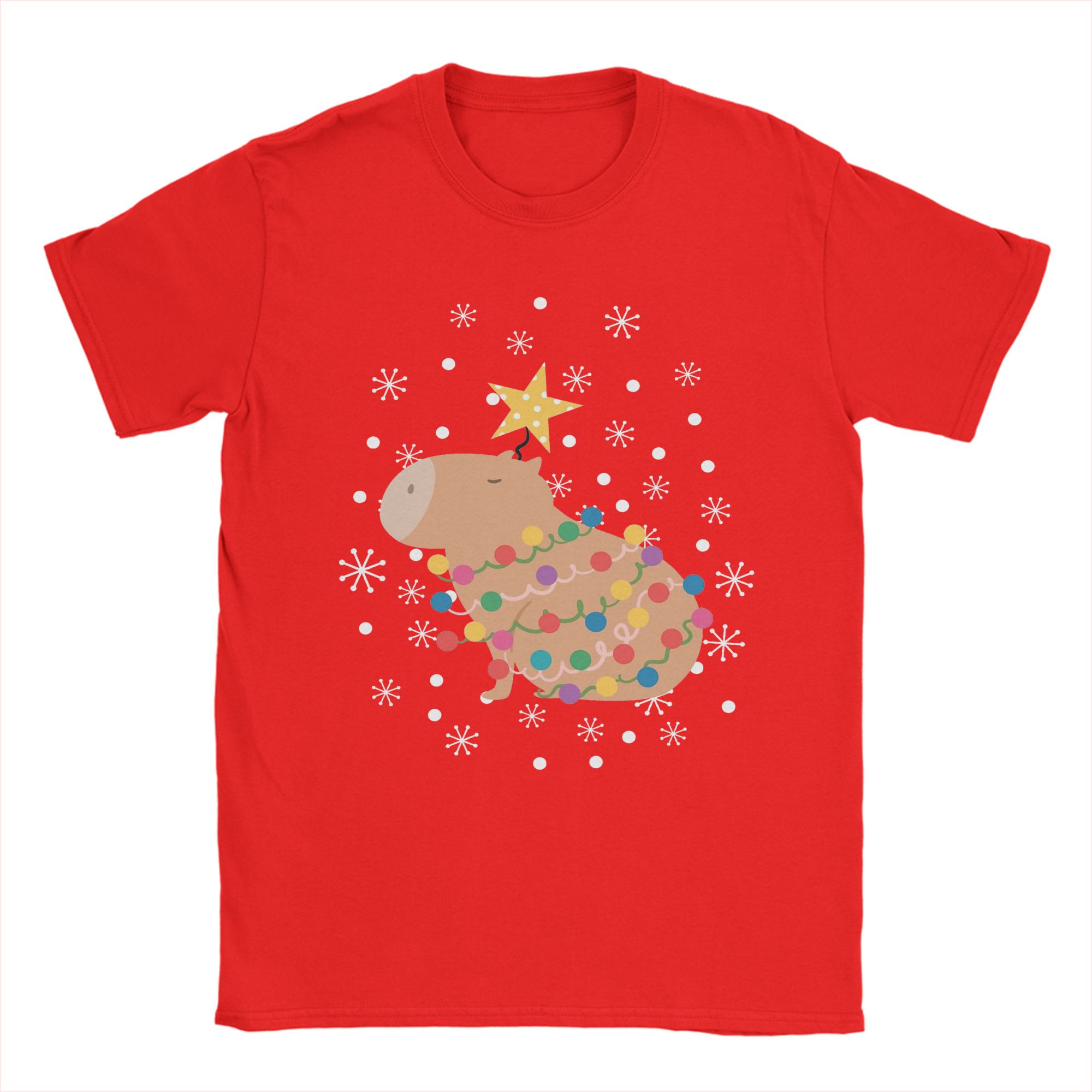 Capybara Noel Ağacı T Shirt Er - Summer Clothing Ideas Men incelemesi ve fiyatı
