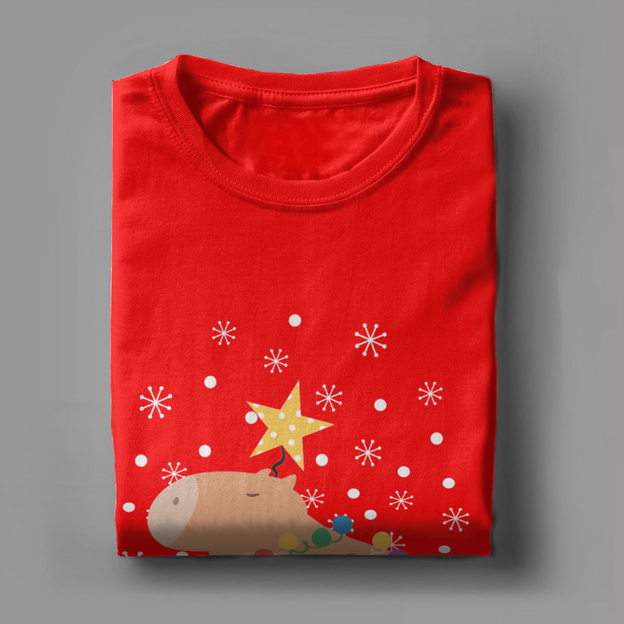 Capybara Noel Ağacı T Shirt Er - Summer Clothing Ideas Men incelemesi ve fiyatı